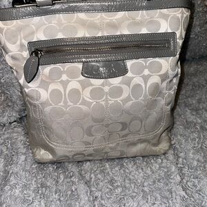 Coach Gray Signature Crossbody Bag